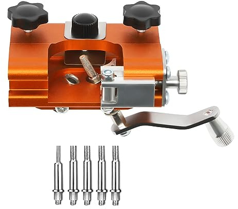 Turodeuo Chainsaw Sharpener Jig Metal Hand-Cranked Chainsaw Sharpening Kit for 4-22 Inch Chainsaw and Electric Saw