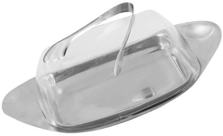 mantequillera Caja de mantequilla de acero inoxidable, caja de mantequilla, caja de conservación, plato de conservación de mantequilla, plato de queso, plato de comida for mantequilla Porta mantequill