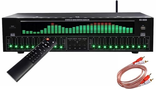Equalizzatore Digitale a 31 Bande, EQ Grafico Stereo, Analizzatore Di Spettro Musicali, Decodifica Audio Digitale Coassiale Ottica Coassiale, Riduzione Del Rumore, Per Lo Studio Di Registrazione