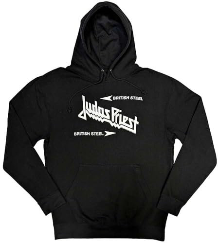 Rock Off officially licensed products Judas Priest British Steel Logo Officiel Vestes à Capuches (Small)