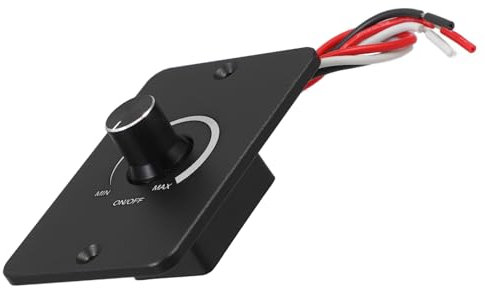 Interruttore Dimmer 12v Nero PC per Illuminazione Rv