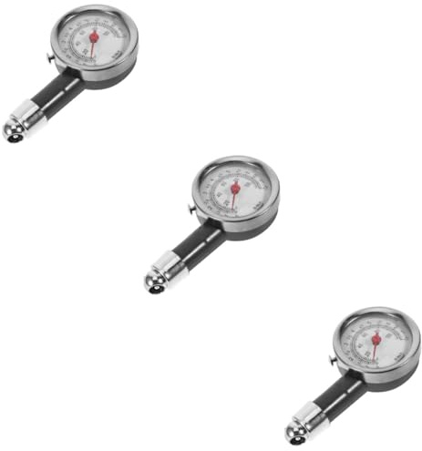 Amosfun 3 Pezzi Manometro per Pneumatici Ad Alta Precisione con Custodia Protettiva Tester per Pressione Pneumatici Auto e Strumento Essenziale