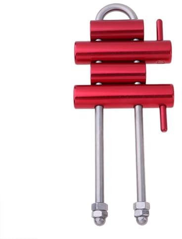 QUXVUIS Klettergerüst Abseilgerät Bergsteigen Outdoor Stop Sicherungsgerät Aluminiumlegierung Camping Twist Abstiegsausrüstung