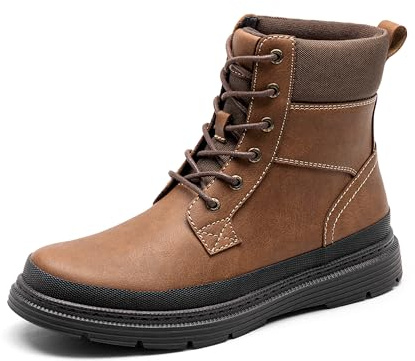 Bruno Marc Mens Ankle Boots Waterproof Boots for Men Casual Outdoor Walking Boots Durable Rugged Boots,Size 9,Brown,BMUMSB2505