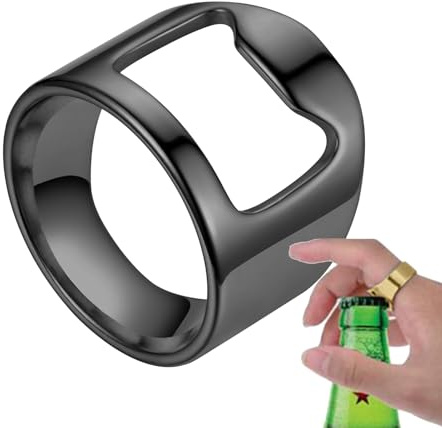 Anillo abrebotellas, anillo abrebotellas | Anillo de fiesta con dedos creativo y versátil | de portátil de acero de titanio, abrebotellas versátil para baristas
