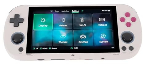 Consola de Videojuegos Retro Portátil Pantalla 4.96 Pulgadas 720x1280 64GB Soporta 28 Emuladores Compatible con Ideal para Juegos Clásicos y Multimedia