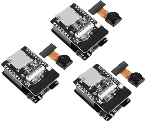 Binghe ESP32 CAM Entwicklungsboard ESP32-CAM ESP32 WiFi Bluetooth mit OV3660 Kameramodul und USB-Downloader Micro Anschlüsse Kompatibel mit Arduino(3 Stück)