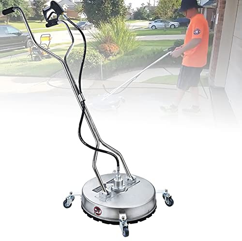 Limpiador de superficies planas para lavadora a presión con conector rápido, ruedas y boquillas para limpieza de patio