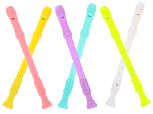 OATIPHO Lot de 6 Stylos à Encre Gel Stylos Mignons pour Filles 6 Couleurs Assorties Forme Flûte à Bec Whistles Fournitures Scolaires Bureau Écriture Précise