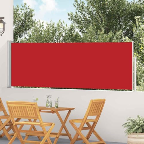 Genérico Toldo Lateral retráctil de jardín Rojo 100x500 cm,Casa y jardín,Artículos de Exterior,Sombrillas-48385