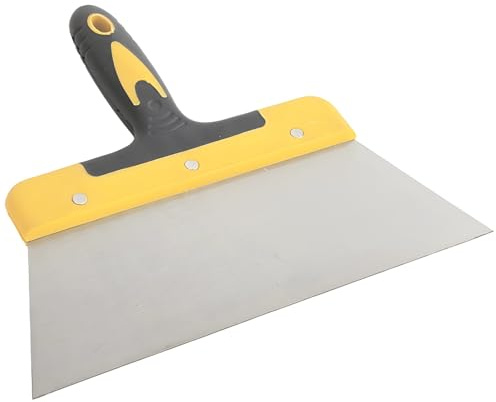 yeeplant Coltello da stucco in acciaio inox da 30 cm, ideale per cartongesso, intonaco, finitura parete, rimozione della vernice, pulizia