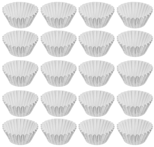 Toyvian 500 Pezzi Pirottini in Alluminio Mini Argentati per Cupcake e Cheesecake, Teglie da Forno Resistenti ad Alte Temperature, per Dolci da Matrimonio, Feste e Dessert Fatti in Casa