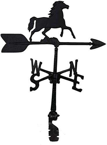 Girouette Cheval girouette en métal Produits de girouette de 24 Pouces pour coupole de Garage de Maison