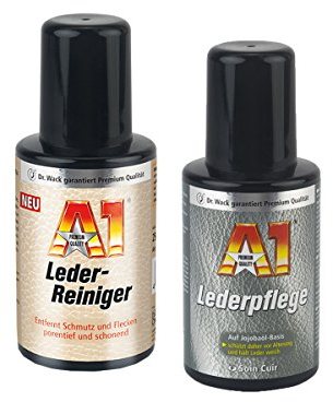 DR. WACK LEDERREINIGER SCHMUTZ- UND FLECKENTFERNER + LEDERPFLEGE MIT JOJOBAÖL PFLEGESET