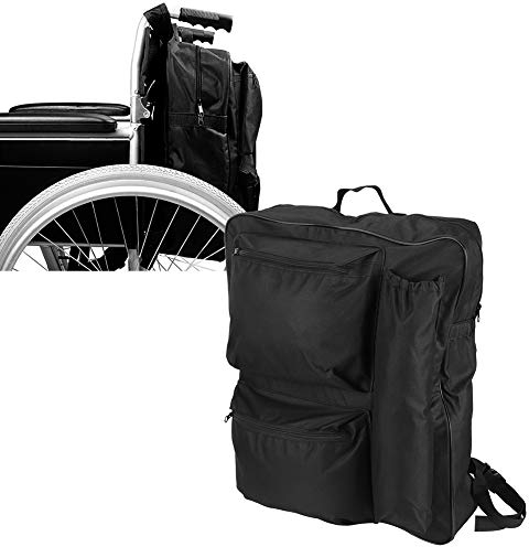 Tragbare Rollstuhl Rucksack 40x14x48cm 600D Oxford Gewebe Hängende Rollstuhltasche für Rollstühle, Gehhilfe, Rollator, Mobilitätsroller Zubehör