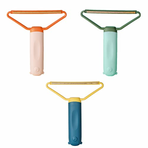 3 Pcs Pet Hair Remover Reusable Double Sided Carpet Scraper Lint Rake Clothes Fabric Shaver Lint Rake Lint Rollers for Carpet Coat Cashmere Pet Hair