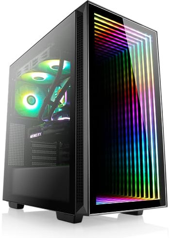 Boost Boxx PC de Jeu avec Windows 11 Famille, AMD Ryzen 7 7800X3D 8X 4200 MHz, 2000 Go M.2 SSD, 32 Go DDR5-RAM, NVIDIA GeForce RTX 4070, Carte mère ASRock, USB 3.2, M10220H