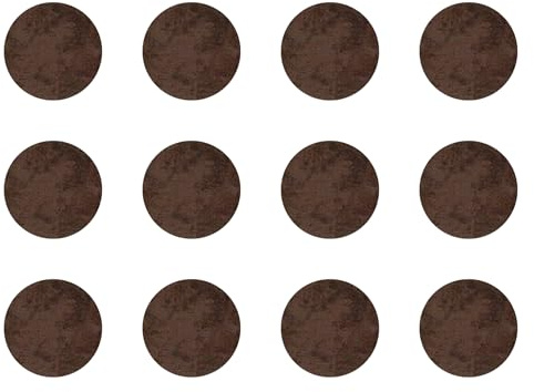 cyclingcolors 12x Pegatinas tapa tornillos 40 mm capuchón cubierta embellecedores adhesiva tapones tapón tapas plastico cabeza, Béton marron