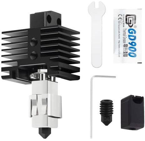 Upgraded TZ2.0 Version High Flow and High Temp Hotend with Hardened Steel Nozzle,Bi-metal Heatbreak and Silicone Sock Compatible with Bambu Lab X1,X1-Carbon Combo,P1P,P1S 3D Printer-Wires NOT Included