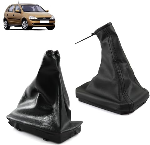 ROBUST Schaltsack Schaltmanschette & Handbremssack Schwarz für Opel Corsa C 2000-2009