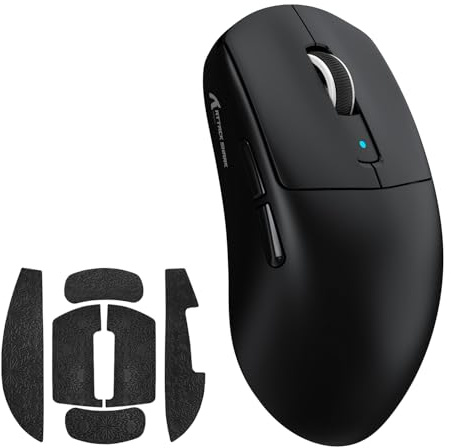 MAMBASNAKE x ATTACK SHARK R6 39g SUPERLIGHT Mouse with Grip Tape, PixArt PAW3950MAX Gaming Sensor, Wireless 8K, MCU Nodic 52840, BT/2.4G/Wired Gaming Mouse, Adjustable DPI 42000, for Win11/Xbox/PS/Mac