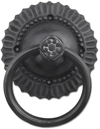 Türklopfer im antiken chinesischen Stil, für Villa-Schuppentüren, klassisches Vintage-Design, Schwarz