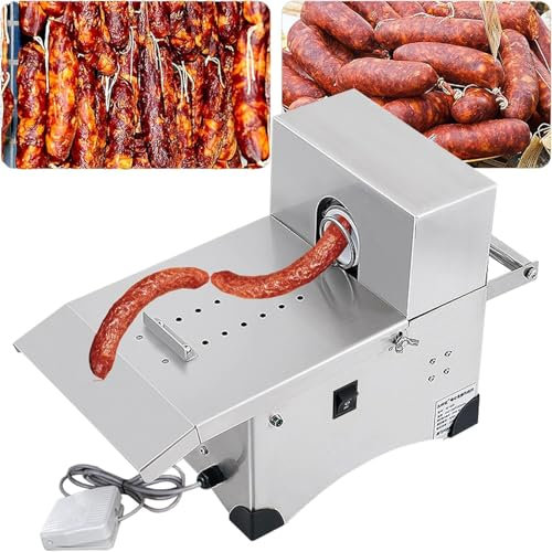 attrezzatura per legare le salsicce automatizzata da 10 a 42 mm,accessori per insaccatrice per salsicce fai da te, macchina per legare le salsicce con interruttore a pedale,220V