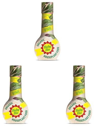 Organic Baby Bio Liquid Houseplant Food Concentrated Nitrogen Feed 175ml (Pack of 3)
