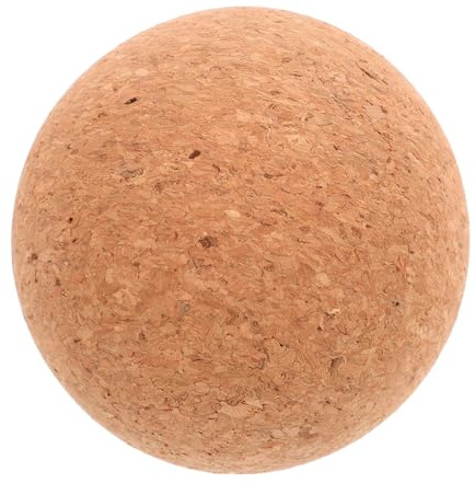 UTHCLO Kork Massageball für Yoga Fitness Tiefes Gewebe Kompressionsdesign Rückenschonende Muskelentspannung Tragbarer Massageball aus Kork