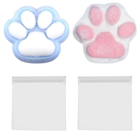 2 Stück Squishy Toy Katzenpfoten, Squishy Pfote Stressball, Anti Stress Spielzeug, Squishy Katze Pfote, Mit 2 Transparente, Versiegelte Beutel, Für Stress Abbauen, Sich Entspannen