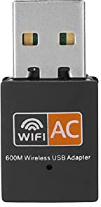 Haofy Adaptador WiFi, Tarjeta de Red Inalámbrica USB, AC600M, Doble Banda 5G y 2.4G, para Computadoras y Portátiles (Tarjeta de Red inalámbrica de Doble Banda)