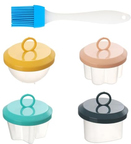 Baluue Cuociuova a Microonde in Plastica Resistente e Inodore Spazzola Multifunzionale, Stampo per Cuocere a Vapore Uova al Microonde, Vaporiere per Uova Piccolo per Colore Casuale