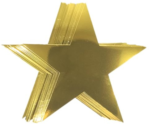Homoyoyo 12 Pezzi Decorazioni a Stella Dorata in Carta per Feste, Addobbi a Muro per Compleanno e Natale, Decorazione Elegante per Capodanno