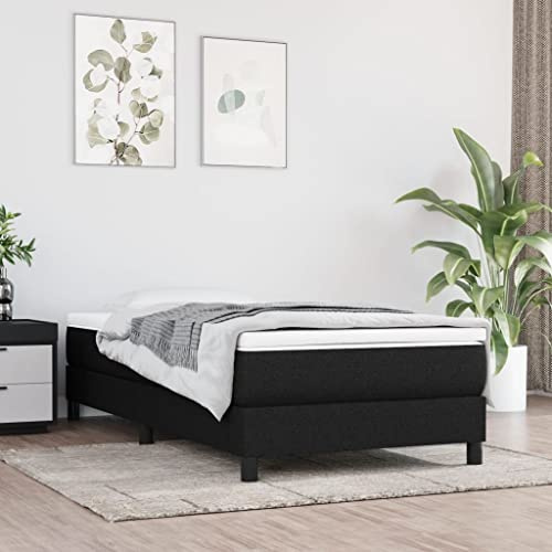 Nusvialune fickfjädermadrass 80 x 200 cm medium svart ventilerande tyg sängdyna för ergonomisk komfort rygg nacke axel höft tryckavlastning