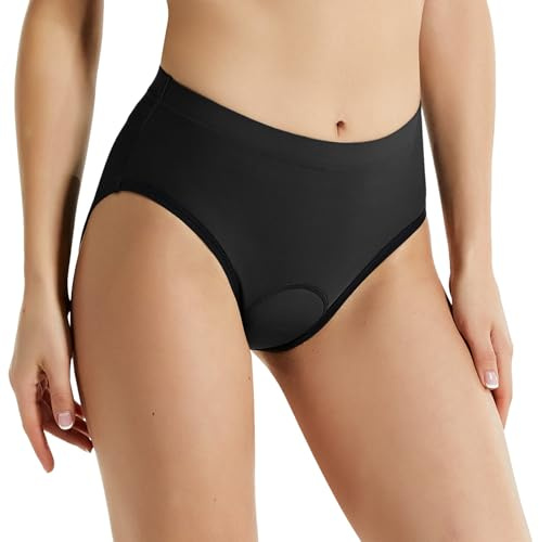 BALEAF Vadderade cykeltrosor dam cykelshorts dam vadderade cykelunderkläder vadderade 4D gel mountainbike ridning, A-svart, XL
