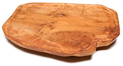 Driini Lazy Susan Drehteller-Organizer aus Wurzelholz, handgefertigt, rustikale Servierplatte aus Holz, Käsebrett (30,5 cm)