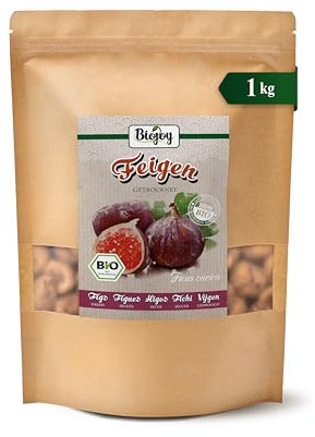 Biojoy BIO Figues séchées, entières, non sulfurées, 1 kg | Sans sucre ajouté, origine Turquie