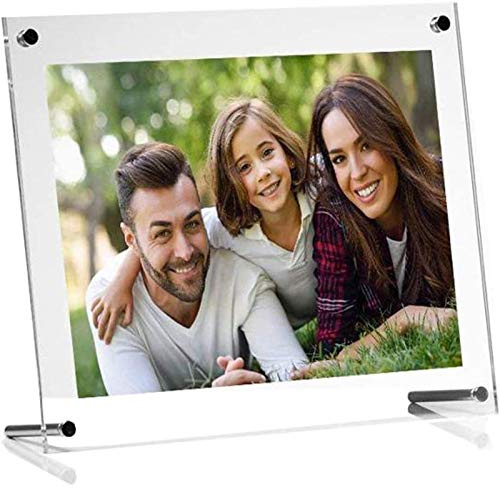 Ailelan Picture Frame, 8.5x11 Clear Acrylic Photo Frame A4 Letter Size Decorative Poster Frame Desktop Tabletop Display(1 Pack) (Full Frame is 9.4x13.4 inch)