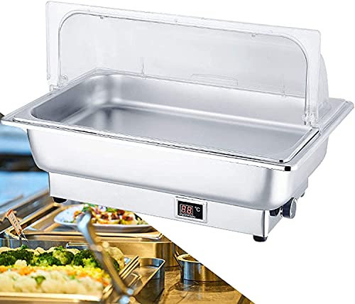 JINCAN. Sciatore di catering di grande capacità, vaso caldo in acciaio inossidabile, tavolo a buffet rettangolare elettrico e scaldabile con display a temperatura reale, molto adatto per Matrimoni o f
