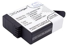 Battery For GoPro Hero 5, Hero 6, Hero 7, 601-10197-00, 601-27537-000, AABAT-001, AHDBT-501,