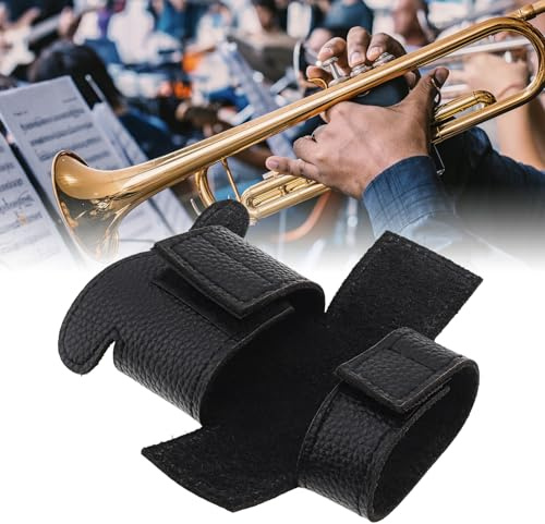 MuzcYM Housse de protection en cuir de vache véritable pour trompette Noir