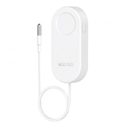 MOCREO Freezer & Fridge Thermometer, App Alerts, Flat Probe, Hub Required | Wireless Freezer Thermometer for Garage, Basement and Deep Freezers, Remote Freezer Alarm and Temperature Monitor to Phone
