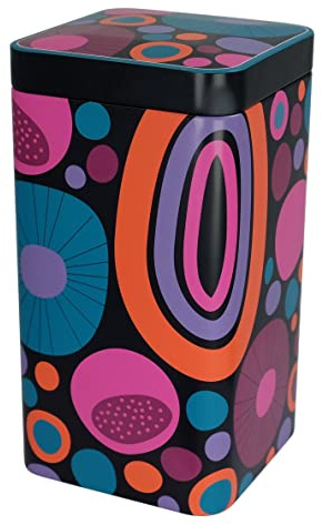 Eigenart Casa Cheerful 2er Set Metalldose quatratisch mit Steckverschluss und einer Füllmenge von 500g, CFCS9898189