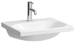 LAUFEN Lua Aufsatz-Waschtisch, 1 Hahnloch, ohne Überlauf, 550x460mm, H8160820001561, Farbe: Weiß