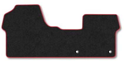 Citroen Dispatch (2016+) Carpet Car Mats | Red Edge Trim Tailored Fit Floor Mats Full Coverage Protection Accessories Easy Clean Anti Slip Made in the UK
