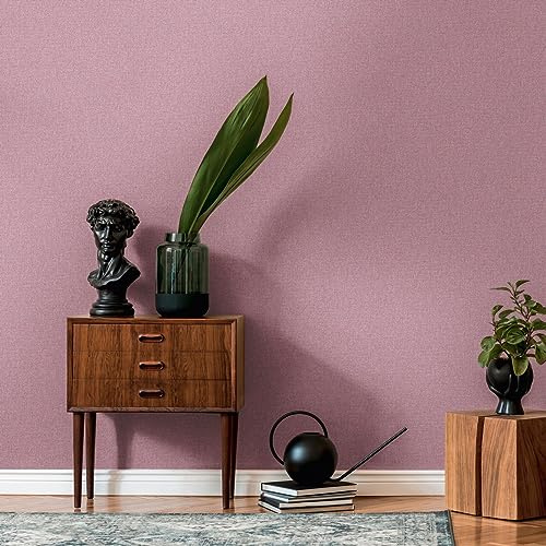 Livingwalls Unitapete Violett Pink Famous Garden 393539 - Vliestapete - 10,05 m x 0,53 m - Made in Germany
