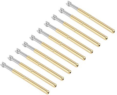100 Stück Pogo-Pin, 4 Krallen, Feder-Pogo-Pin, Pogo-Sondenstift, Testsonde, PCB-Teststifte, Ersatz für Lötverbindungen