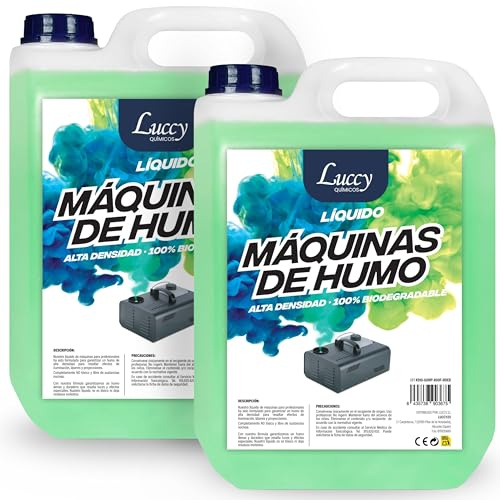 Líquido Máquina de Humo Natural 10 Litros | Nueva Fórmula Mejorada Niebla Más Densa y Duradera | Líquido Maquina Humo para Fiestas, Eventos y Discoteca