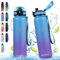 Vikaster Trinkflasche Thermosflasche, 500ml BPA-Frei, Auslaufsicher, Thermoskanne, 18/8 Edelstahl, Thermosflasche für Erwachsene, Sport, Fahrrad, Reisen, Fitness