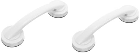 minkissy 2pcs Elderly Safe Grab Bars for Bathrooms Non-Skid Shower Rails Handles Wall-Mounted for Seniors